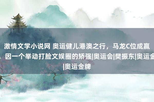 激情文学小说网 奥运健儿港澳之行，马龙C位成赢家，因一个举动打脸文娱圈的矫强|奥运会|樊振东|奥运金牌